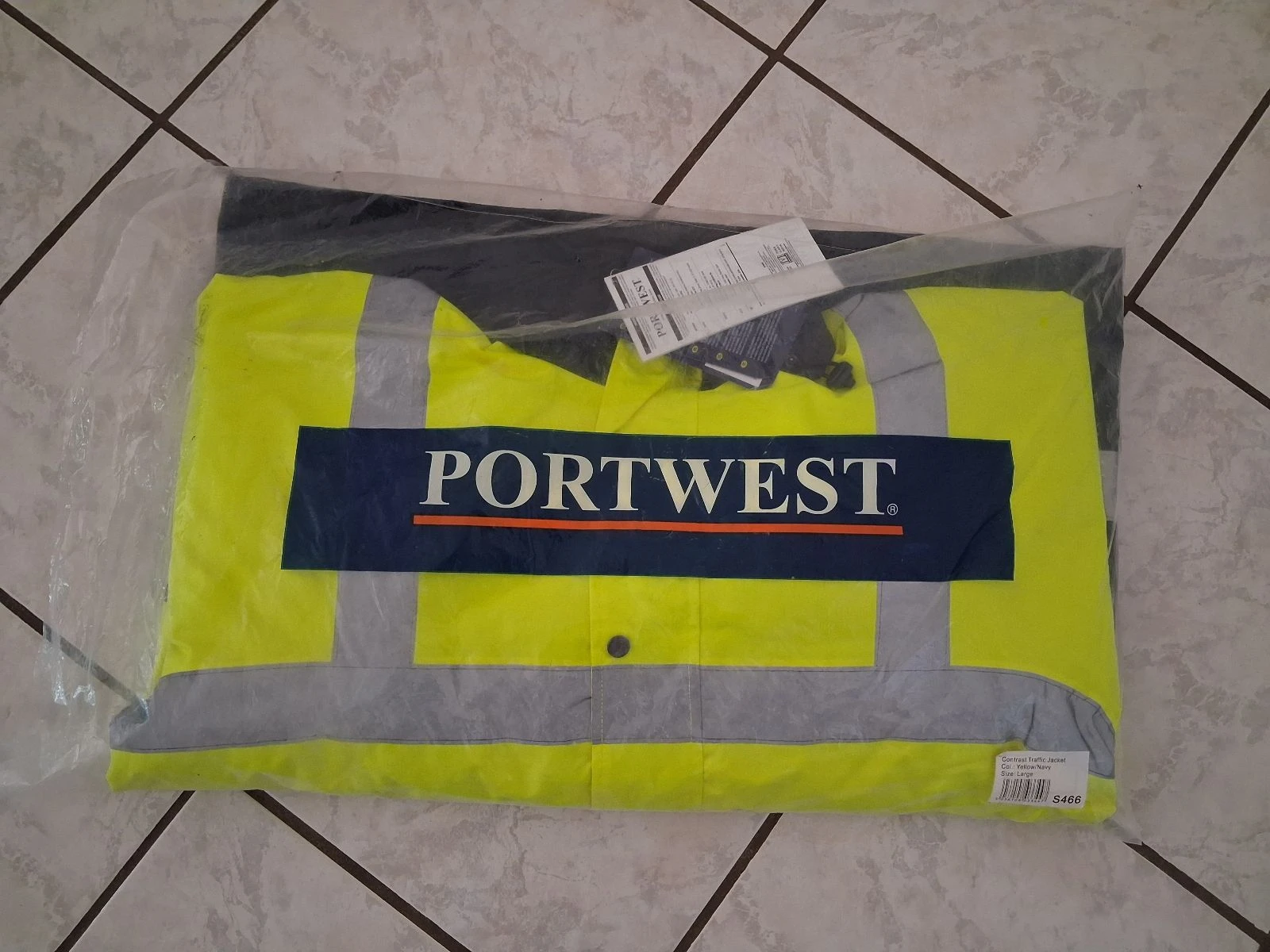Veste de Chantier PORTWEST S466 Haute Visibilité Parka Imperméable L